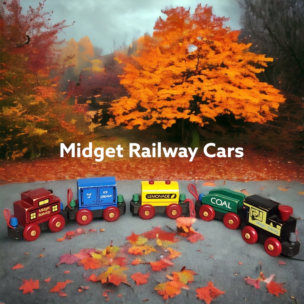 x5 Midget Railway Wooden Cars